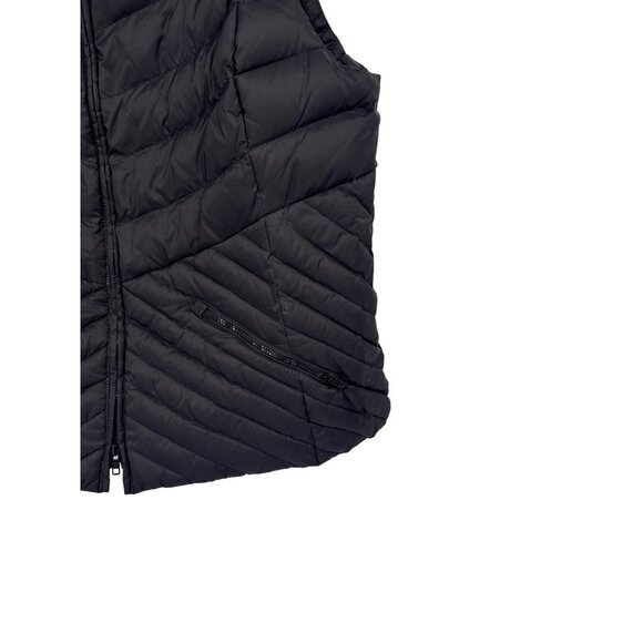 Talbots Womens Black Puffer Vest size XL Down-Filled Full Zip Zippered Pockets - Picture 3 of 5